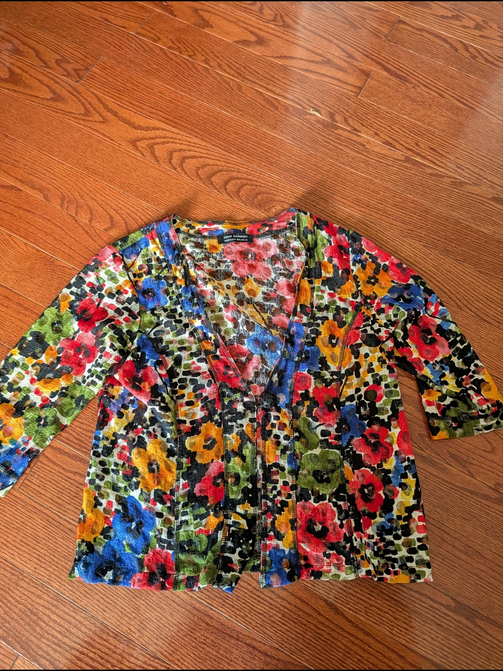 David Carmody Colorful Floral Cardigan - Multicolor